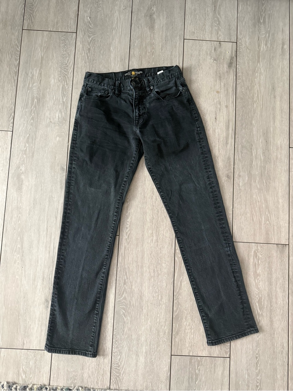 Lucky Brand Men's Straight Black Jeans